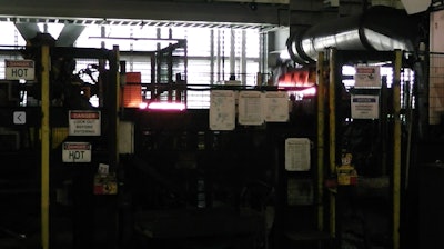 Crankshaft forging is impressive--it takes only seconds to go from red hot steel to a cast crankshaft.