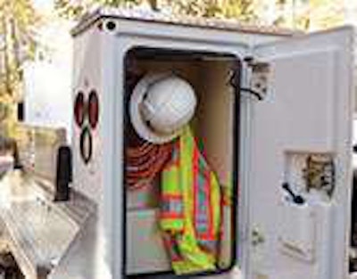 Heavy-duty, double-panel doors are secure and feature a watertight, double bulb seal for ultimate protection from the elements.