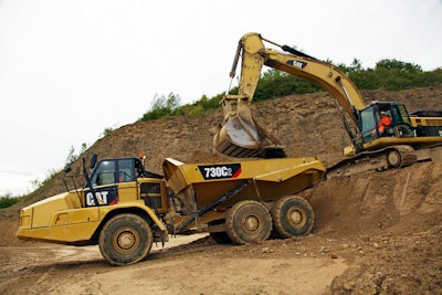 Cat’s new 730C2 boasts a 17-percent productivity improvement over its Tier 3 predecessor thanks to a new engine, improved dump body and automatic traction control.