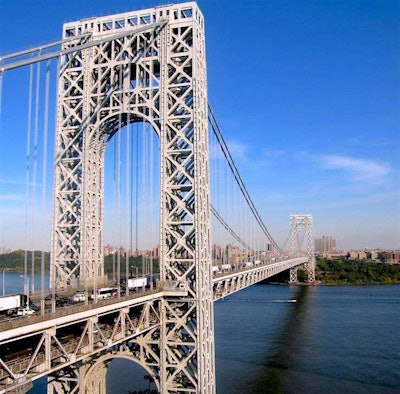View of the George Washington Bridge from New Jersey. Photo credit: John O’Connell via Wikipedia. – originally posted to Flickr as George Washington Bridge from New Jersey, CC BY 2.0.