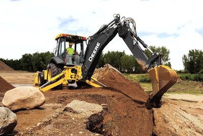 John Deere 710L backhoe