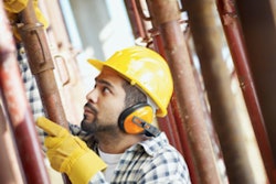 construction worker hearing protection ear