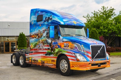 Volvo’s Ride For Freedom rig.