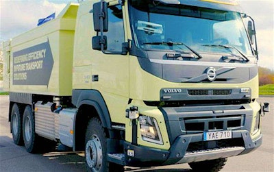 Volvo self-driving autonompus FMX work truck
