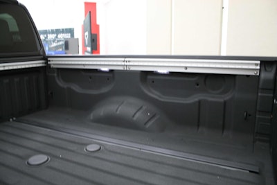 Under rail lights come on any time the door is opened or stay on at the flick of a switch.