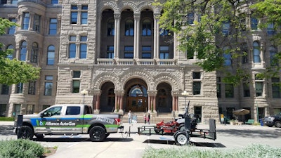 The Alliance Autogas F-150 is shown here in Salt Lake City, Utah during its ongoing 5,300-mile road trip across the U.S.