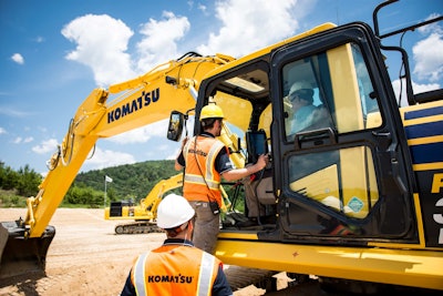 Komatsu’s TSE’s will assist contractors and operators with all facets of GPS/GNSS machine operation. Photo: Wayne Grayson