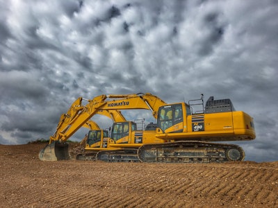 Komatsu now offers three excavators with iMC technology, including the PC260, 360 and 490LCi.