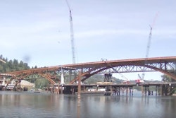 Sellwood Bridge construction time-lapse