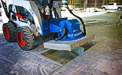 Vacuworx SS2 vacuum lifting system skid steer