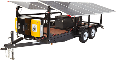 A DC Solar Solutions mobile generator.