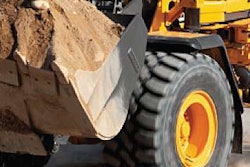 wheel loader dirt stock