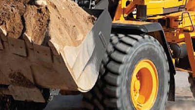 wheel loader dirt stock