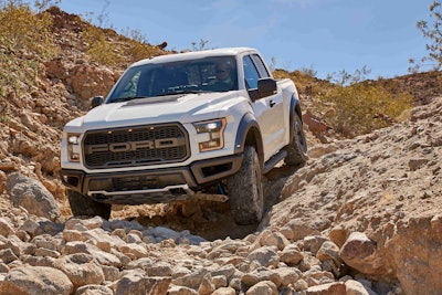 The 2017 Ford F-150 Raptor features six terrain modes designed to handle the most demanding terrains. From off-road rock crawling and desert running to on-road sport mode, Raptor is ready for any type of driving.