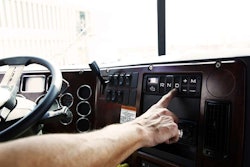 Selecting gears with Mack mDrive.