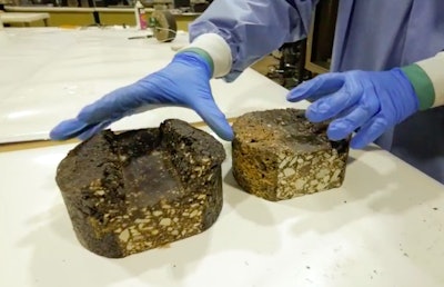 Researchers at North Carolina Agricultural & Technical State University test durability of an asphalt mix using pig manure byproducts as a binding agent.