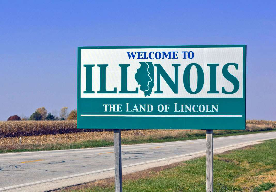 illinois welcome sign
