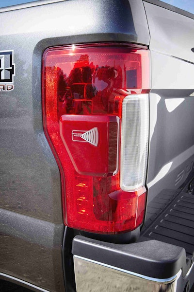 Ford’s Blind Spot Information System, or BLIS, uses radar housed in the taillights.