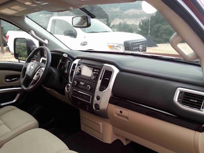 Interior of 2017 Titan Standard Cab.