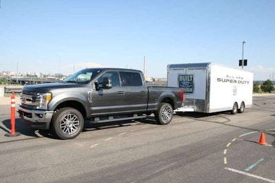 Ford is offering a new back-up guidance system on 2017 Super Duty.