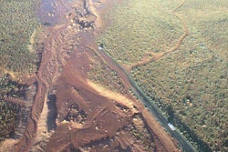 Mud and debris closed 24 miles of U.S. 89A in Arizona following a monsoon last year. Photo credit: AZDOT