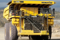 New Komatsu mining VP Funcannon most recently served as director of engineering for large mining trucks like the 830E-1AC shown here.