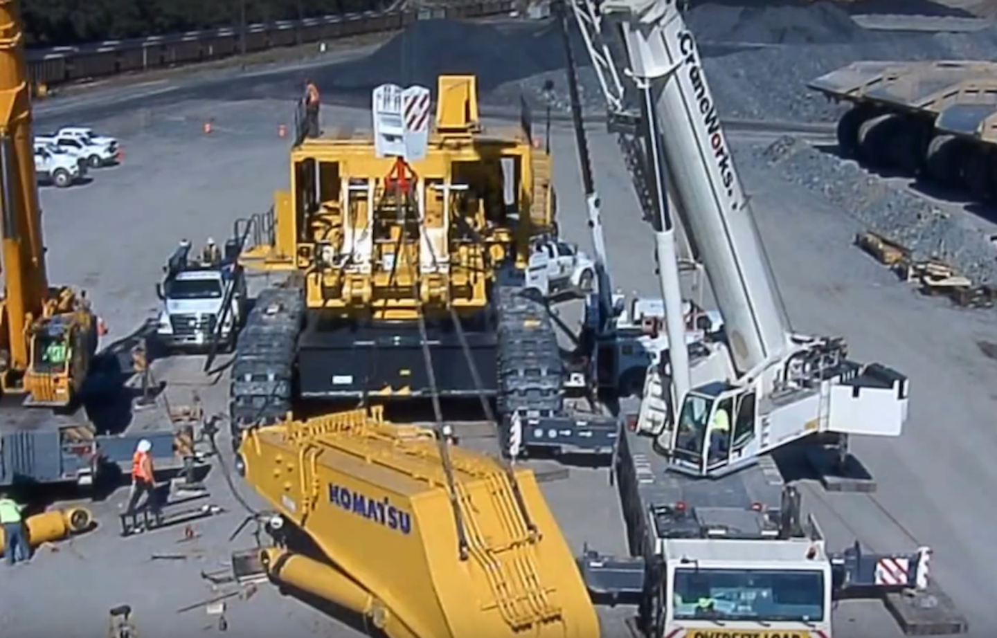 Watch As A Massive Komatsu Pc8000 Mining Shovel Is Assembled In This Time Lapse Equipment World