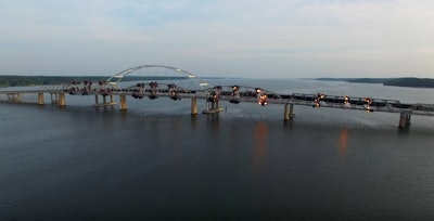 Eggners Ferry Bridge implosin