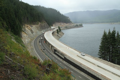 Snoqualmie Pass avalanche bridge
