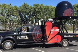 NBC recently deployed three weather radar trucks that will offer coverage where conventional radar fails. The radar can be lowered into the bed when not in use.
