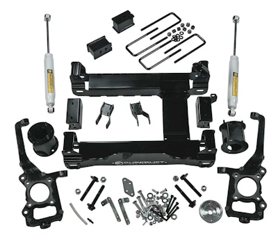 Superlift 6-inch lift kit with Superide rear shocks for 2015-2016 Ford F-150 4×4.