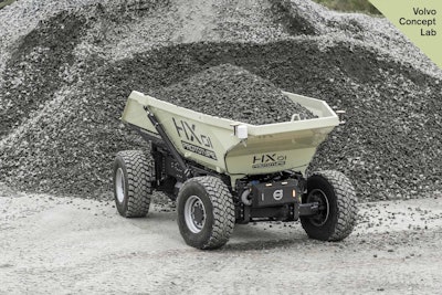 The autonomous, battery-electric HX1 would weigh 6 tons and carry 15 tons.