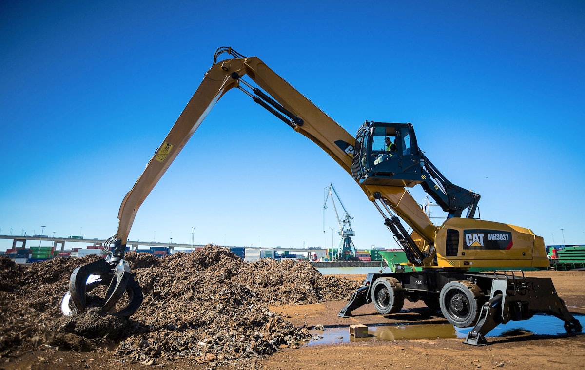 Design of Cat's new GSH425/525 grapples boosts cycle times