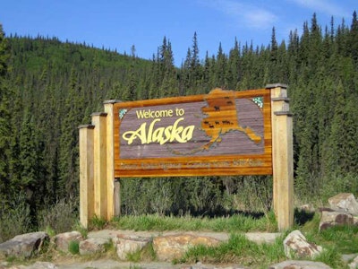 Alaska welcome sign