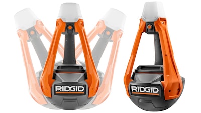 Ridgid’s new Wobble-style LED work light can’t be knocked over and offers up to 1,000 lumens of brightness.