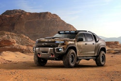GM and the U.S. Army Tank Automotive Research, Development and Engineering Center (TARDEC) on Monday revealed the Chevrolet Colorado ZH2 fuel cell electric all-terrain vehicle.