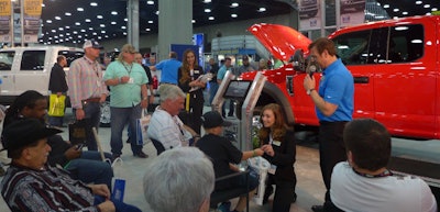 Ford is one of several OEMs displaying commercial trucks and vans at the first SoCal Work Truck & Van Show in Anaheim, Calif. (Photo: SoCal Work Truck & Van Show.)