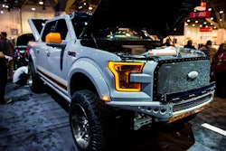 Bojix Design’s custom F-150 SuperCrew on display at the Ford booth at SEMA 2016.