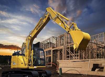 Kobelco upgrades SK140SRLC-5 short rear swing excavator with