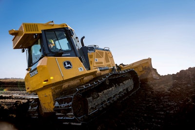 A Deere 700K equipped with SmartGrade.