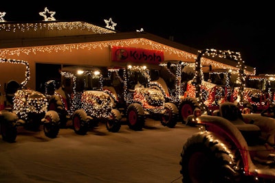 Messicks Christmas Light Show Kubota