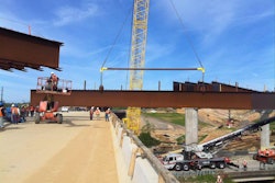 This NCDOT photo shows work from the Fayetteville Outer Loop project’s U2519DA-flyover site.