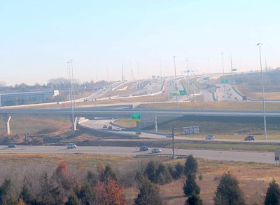 The new K-10 West Interchange with I-35 and I-435.