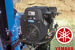 Subaru’s EH72 engine, seen here on a log splitter, is one of three V-Twin overhead valve models that will be transferred to Yamaha as part of the deal.