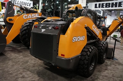 Case beefed up both the loader arms and H-link on the SV340.