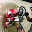 Tools like the water spray system on Hilti’s DD 250 concrete coring saw will help contractors stay within OSHA’s silica dust regulation. Photo: Hilti