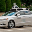 An autonomous sedan from Uber’s self-driving fleet in Pittsburgh, Pa.