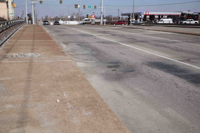 The deck of the Yale Ave. bridge over I-244. (photo: Oklahoma DOT)