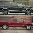 The Titan Crew Cab (top) vs. the new King Cab.