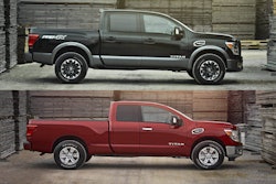 The Titan Crew Cab (top) vs. the new King Cab.